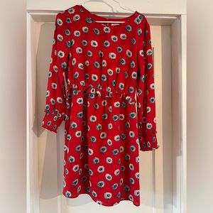 J Crew Red Poppy Sundress - Size 4